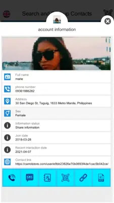 Contacts store android App screenshot 1